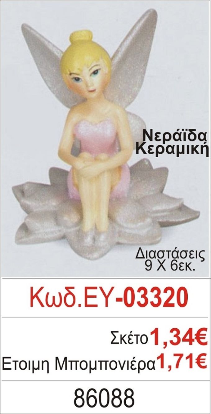 ΝΕΡΑΪΔΑ ΚΕΡΑΜΙΚΗ ΜΠΟΜΠΟΝΙΕΡΑ ΒΑΠΤΙΣΗΣ ΕΥ-03320
