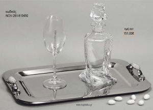 ΣΕΤ ΓΑΜΟΥ ΚΑΡΑΦΑ ΚΑΙ 3 ΠΟΤΗΡΙΑ ΔΙΣΚΟΣ ΜΕ ΣΧΕΔΙΟ ΔΙΠΛΗ ΣΕΙΡΑ ΣΤΡΑΣ NOV-261/419450 151.00€!!!