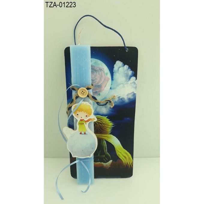 ΜΙΚΡΟΣ ΠΡΙΓΚΙΠΑΣ ΞΥΛΙΝΟ ΛΑΜΠΑΔΑ ΠΑΣΧΑΛΙΝΗ ΣΕ ΞΥΛΙΝΗ ΠΛΑΤΗ