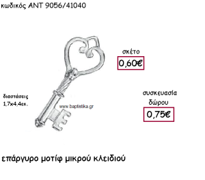 ΚΛΕΙΔΙ ΜΙΚΡΟ ΕΠΑΡΓΥΡΟ ΓΙΑ ΓΟΥΡΙ-ΔΩΡΟ ΑΝΤ-9056/41040