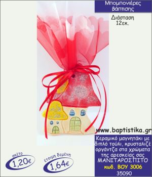 ΜΑΝΙΤΑΡΟΣΠΙΤΟ ΜΑΓΝΗΤΗΣ ΚΕΡΑΜΙΚΟΣ ΜΠΟΜΠΟΝΙΕΡΑ ΒΑΠΤΙΣΗΣ ΒΟΥ-3006