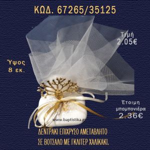 ΔΕΝΤΡΟ ΕΥΧΩΝ ΕΠΑΡΓΥΡΟ ΣΕ ΒΟΤΣΑΛΟ ΜΕ ΓΚΛΙΤΕΡ ΜΠΟΜΠΟΝΙΕΡΑ - ΔΩΡΟ 67265/35125