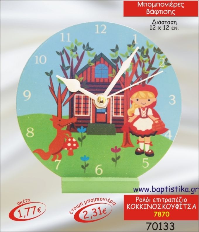 ΚΟΚΚΙΝΟΣΚΟΥΦΙΤΣΑ ΡΟΛΟΙ ΕΠΙΤΡΑΠΕΖΙΟ ΜΠΟΜΠΟΝΙΕΡΑ ΒΑΠΤΙΣΗΣ 7870