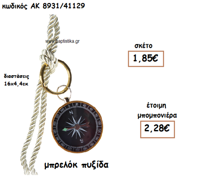 ΠΥΞΙΔΑ ΜΠΡΕΛΟΚ ΓΙΑ ΜΠΟΜΠΟΝΙΕΡΑ ΒΑΠΤΙΣΗΣ ΑΚ-8931/41129