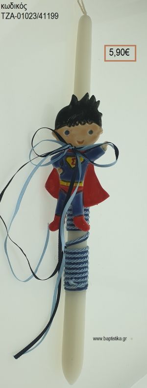 ΣΟΥΠΕΡΜΑΝ SUPERMAN ΠΑΣΧΑΛΙΝΗ ΛΑΜΠΑΔΑ ΧΕΙΡΟΠΟΙΗΤΗ ΜΕ ΚΕΡΑΜΙΚΟ ΔΙΑΚΟΣΜΗΤΙΚΟ ΚΑΙ ΚΟΡΔΟΝΙΑ - ΚΟΡΔΕΛΕΣ ΤΖΑ-01023/41199 5.90€!!!!