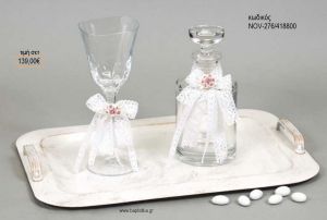 ΣΕΤ ΓΑΜΟΥ ΚΑΡΑΦΑ ΚΑΙ 3 ΠΟΤΗΡΙΑ ΔΙΣΚΟΣ NOV-276/418800 139.00€!!!