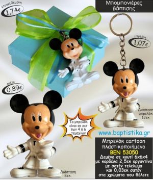 CARTOON ΜΠΡΕΛΟΚ ΠΛΑΣΤΙΚΟΠΟΙΗΜΕΝΟ ΜΠΟΜΠΟΝΙΕΡΑ ΒΑΠΤΙΣΗΣ ΒΕΝ-53050 1.07 €!!!