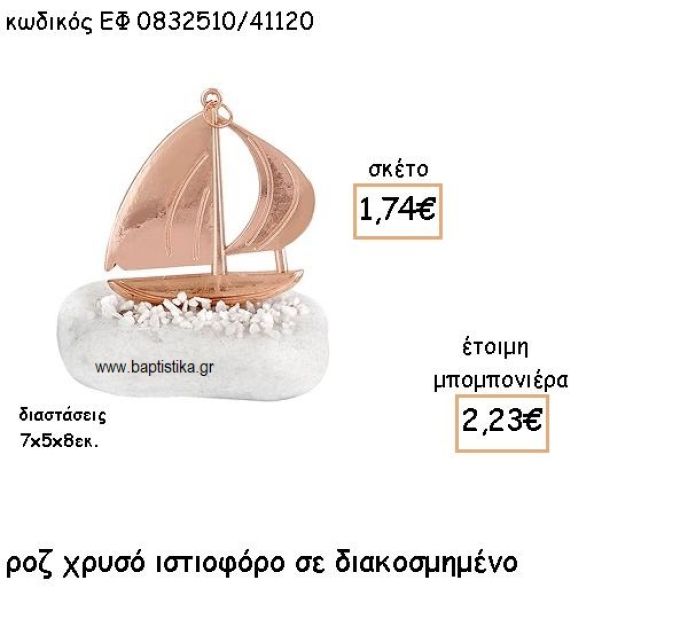 ΙΣΤΙΟΦΟΡΟ ΡΟΖ ΧΡΥΣΟ ΣΕ ΒΟΤΣΑΛΟ ΓΙΑ ΜΠΟΜΠΟΝΙΕΡΕΣ ΓΑΜΟΥ - ΒΑΠΤΙΣΗΣ ΕΦ 0832510/41120