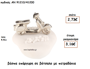 ΒΕΣΠΑ ΕΠΑΡΓΥΡΗ ΣΕ ΒΟΤΣΑΛΟ ΓΙΑ ΜΠΟΜΠΟΝΙΕΡΕΣ ΒΑΠΤΙΣΗΣ ΑΝ-91210/41200