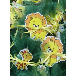 ζωάκια ζούγκλας ξύλινο μαγνητάκι τζα 15296/58075