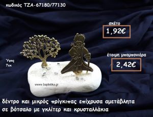 ΔΕΝΤΡΟ ΚΑΙ ΜΙΚΡΟΣ ΠΡΙΓΚΙΠΑΣ ΕΠΟΙΧΡΥΣΑ ΣΕ ΒΟΤΣΑΛΟ ΓΙΑ ΜΠΟΜΠΟΝΙΕΡΕΣ ΒΑΠΤΙΣΗΣ ΤΖΑ-67180/77130