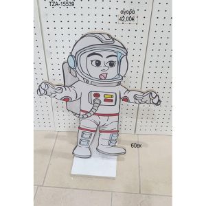 αστροναύτης λευκός ξύλινη φιγούρα για αγορά τζα 15539