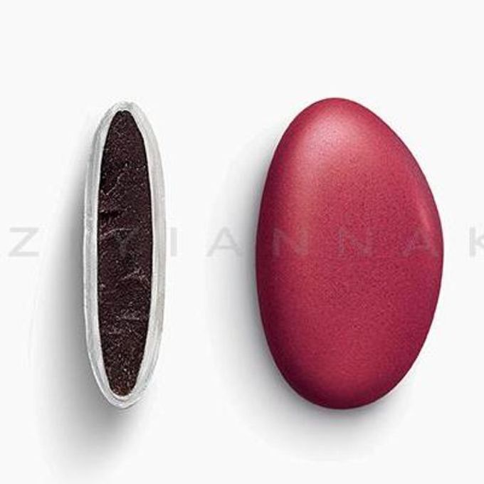 bijoux χρώμα μπορντώ μεταλλιζέ κουφέτα Χατζηγιαννάκη 1KG 145351.552