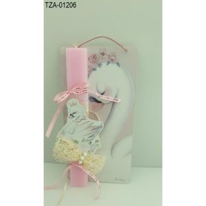 ΚΥΚΝΟΣ ΞΥΛΙΝΟ ΛΑΜΠΑΔΑ ΠΑΣΧΑΛΙΝΗ ΣΕ ΞΥΛΙΝΗ ΠΛΑΤΗ