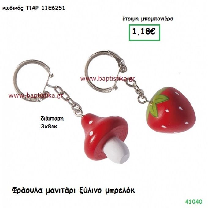 ΦΡΑΟΥΛΑ ΚΑΙ ΜΑΝΙΤΑΡΙ ΜΠΡΕΛΟΚ μπομπονιέρα Βάπτισης ΠΑΡ-11Ε6251