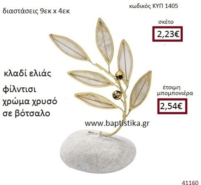 ΚΛΑΔΙ ΕΛΙΑΣ σε βότσαλο  ΚΥΠ-1405