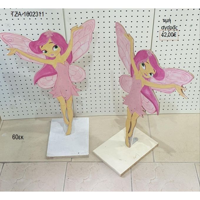 νεράιδα ροζ ξύλινη φιγούρα για αγορά τζα 1602311