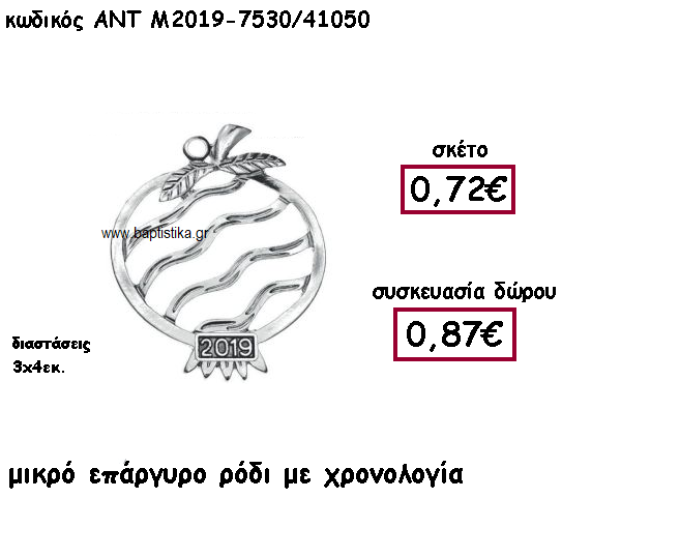 ΡΟΔΙ ΜΙΚΡΟ ΕΠΑΡΓΥΡΟ ΣΧΕΔΙΟ ΡΙΓΕΣ ΜΕ ΧΡΟΝΟΛΟΓΙΑ ΓΙΑ ΓΟΥΡΙ-ΔΩΡΟ ΑΝΤ-Μ2019-7530/41050