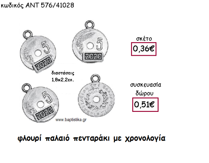 ΦΛΟΥΡΙ ΠΑΛΑΙΟ ΠΕΝΤΑΡΑΚΙ ΜΕ ΧΡΟΝΟΛΟΓΙΑ ΓΙΑ ΓΟΥΡΙ-ΔΩΡΟ ΑΝΤ-576/41028