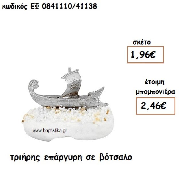 ΤΡΙΗΡΗΣ ΕΠΑΡΓΥΡΗ ΣΕ ΒΟΤΣΑΛΟ ΓΙΑ ΜΠΟΜΠΟΝΙΕΡΕΣ ΒΑΠΤΙΣΗΣ ΕΦ 084110/41138