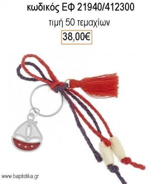 ΜΑΡΤΥΡΙΚΟ ΒΑΠΤΙΣΗΣ ΜΠΡΕΛΟΚ ΜΕ ΕΠΑΡΓΥΡΟ ΚΑΡΑΒΙ ΚΟΚΚΙΝΟ ΚΟΡΔΟΝΙΑ ΚΑΙ ΧΑΝΤΡΕΣ ΕΦ-21940/412300 38.00€!!!