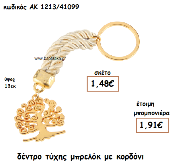 ΔΕΝΤΡΟ ΤΥΧΗΣ ΜΠΡΕΛΟΚ ΜΕ ΚΟΡΔΟΝΙ ΓΙΑ ΜΠΟΜΠΟΝΙΕΡΑ ΓΑΜΟΥ ΑΚ-1213/41099