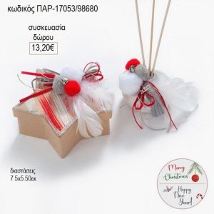 βαζάκι πορσελάνινο με κουτί αστέρι παρ 17053