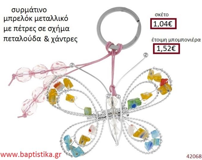 ΠΕΤΑΛΟΥΔΑ μπρελόκ μεταλλικό accessories για βάπτιση ΕΦ-051020