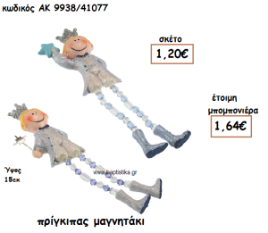 ΠΡΙΓΚΙΠΑΣ ΜΑΓΝΗΤΑΚΙ ΓΙΑ ΜΠΟΜΠΟΝΙΕΡΕΣ ΒΑΠΤΙΣΗΣ ΑΚ-9938/41077