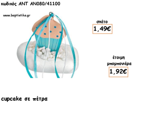 ΚΑΠΚΕΙΚ CUPCAKE ΞΥΛΙΝΟ ΣΕ ΠΕΤΡΑ ΓΙΑ ΜΠΟΜΠΟΝΙΕΡΕΣ ΓΙΑ ΒΑΠΤΙΣΗ - ΔΩΡΑ ΠΑΡΤΥ - ΕΟΡΤΩΝ - ΓΕΝΝΗΣΗΣ ΑΝΤ-ΑΝ080/41100 1.92€!!!