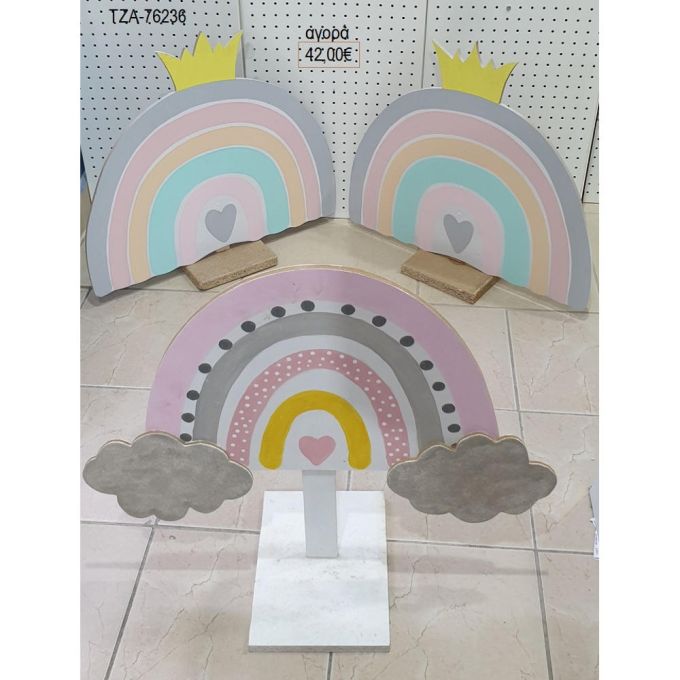 ουράνιο τόξο ξύλινη φιγούρα για αγορά τζα 76236