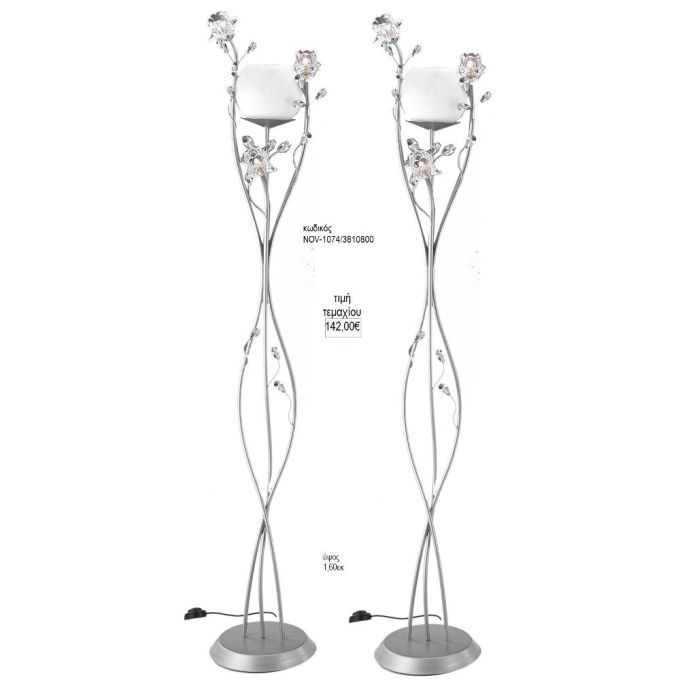 φωτιστικό γάμου με κρινάκια νο 1074