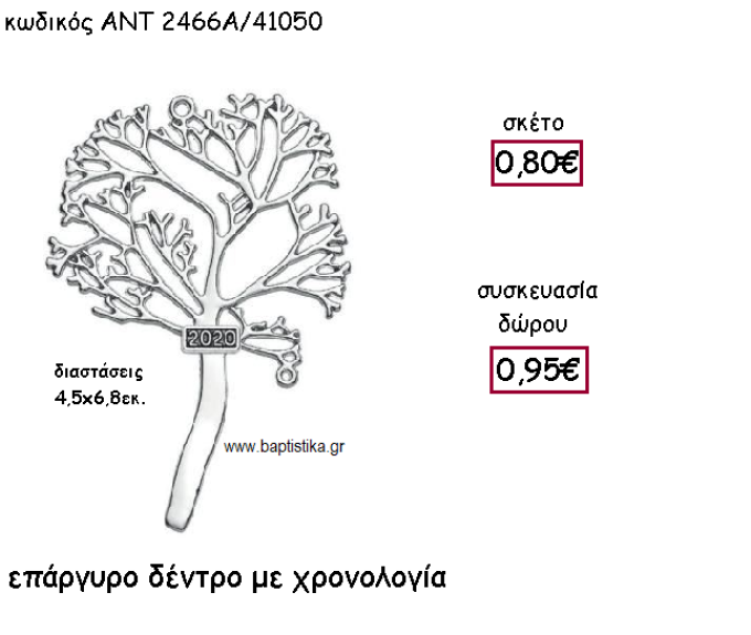 ΔΕΝΤΡΟ ΕΠΑΡΓΥΡΟ ΜΕ  ΧΡΟΝΟΛΟΓΙΑ ΓΙΑ ΓΟΥΡΙ-ΔΩΡΟ ΑΝΤ-2466Α/41050
