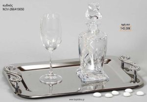 ΣΕΤ ΓΑΜΟΥ ΚΑΡΑΦΑ ΚΑΙ 3 ΠΟΤΗΡΙΑ ΔΙΣΚΟΣ ΜΕ ΣΧΕΔΙΟ ΣΤΡΑΣ NOV-266/419050 143.00€!!!