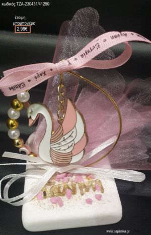 ΚΥΚΝΟΣ ΣΕ ΚΥΚΛΟ ΠΑΝΩ ΣΕ ΒΟΤΣΑΛΟ ΜΕ ΟΝΟΜΑ PLEXIGLASS για μπομπονιέρες βάπτισης ΤΖΑ-230431/41250 2.73€!!!