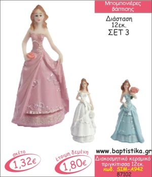 ΠΡΙΓΚΙΠΙΣΣΑ ΚΕΡΑΜΙΚΗ ΜΠΟΜΠΟΝΙΕΡΑ ΒΑΠΤΙΣΗΣ SIM-Α942