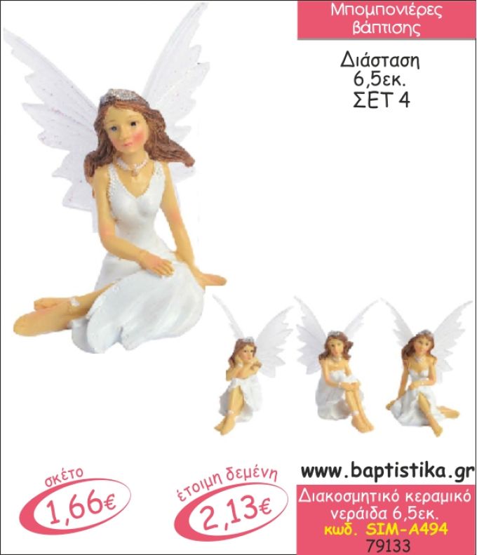 ΝΕΡΑΙΔΑ ΚΕΡΑΜΙΚΗ ΔΙΑΚΟΣΜΗΤΙΚΗ ΜΠΟΜΠΟΝΙΕΡΑ ΒΑΠΤΙΣΗΣ SIMΑ-494