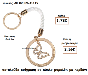 ΠΕΤΑΛΟΥΔΑ ΕΠΙΧΡΥΣΗ ΣΕ ΚΥΚΛΟ ΜΕΤΑΛΛΙΚΟ ΜΠΡΕΛΟΚ ΓΙΑ ΜΠΟΜΠΟΝΙΕΡΑ ΒΑΠΤΙΣΗΣ ΑΚ-82009/41119