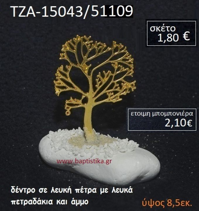 ΔΕΝΤΡΟ ΠΑΝΩ ΣΕ ΒΡΑΧΟ ΘΑΛΑΣΣΗΣ ΜΕ ΛΕΥΚΑ ΠΕΤΡΑΔΑΚΙΑ ΚΑΙ ΑΜΜΟ ΤΖΑ-15043/51109