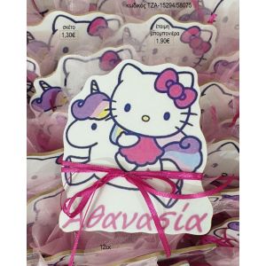 hello kitty σε αλογάκι ξύλινο μαγνητάκι τζα 15294/58075