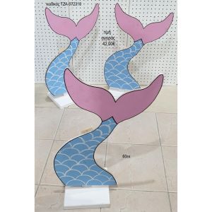 γοργόνας ουρά ξύλινη φιγούρα για αγορά τζα 972310