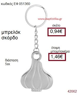 ΣΚΟΡΔΟ ΜΕΤΑΛΛΙΚΟ ΜΠΡΕΛΟΚ μπομπονιέρα Βάπτισης ΕΦ-051360