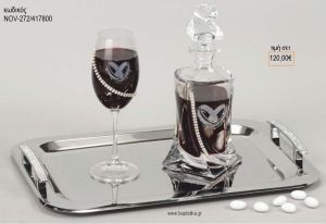 ΣΕΤ ΓΑΜΟΥ ΚΑΡΑΦΑ ΚΑΙ ΠΟΤΗΡΙ ΔΙΣΚΟΣ ΜΕ ΣΧΕΔΙΟ ΚΑΡΔΙΑ ΚΑΙ ΣΕΙΡΑ ΜΕ ΣΤΡΑΣ NOV-272/417800 120.00€!!!