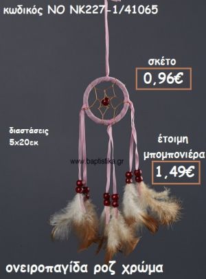 ΟΝΕΙΡΟΠΑΓΙΔΑ ΡΟΖ ΧΡΩΜΑ ΓΙΑ ΜΠΟΜΠΟΝΙΕΡΕΣ ΒΑΠΤΙΣΗΣ ΝΟ NK227-1/41065