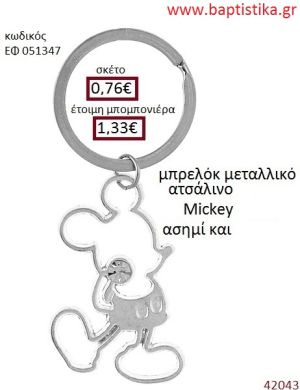 ΜΙΚΥ μπρελόκ μεταλλικό accessories για βάπτιση ΕΦ-051347