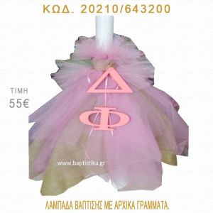 ΑΡΧΙΚΑ ΓΡΑΜΜΑΤΑ ΛΑΜΠΑΔΑ ΒΑΠΤΙΣΗΣ 20210/643200