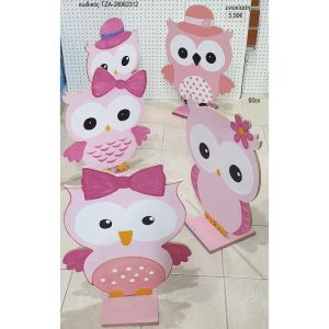 κουκουβάγιες θέμα ξύλινη φιγούρα για ενοικίαση τζα 2806232