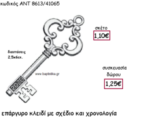 ΚΛΕΙΔΙ ΕΠΑΡΓΥΡΟ ΜΕ ΑΝΤΙΚΕ ΣΧΕΔΙΟ ΜΕ ΧΡΟΝΟΛΟΓΙΑ ΓΙΑ ΓΟΥΡΙ-ΔΩΡΟ ΑΝΤ-8613/41065