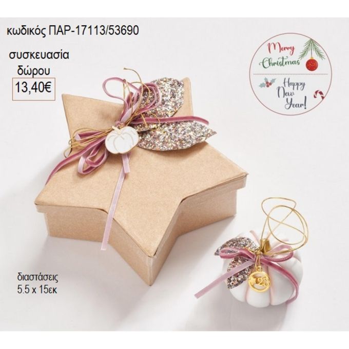 κολοκύθα πολυεστερική σε χάρτινο κουτί παρ 17113