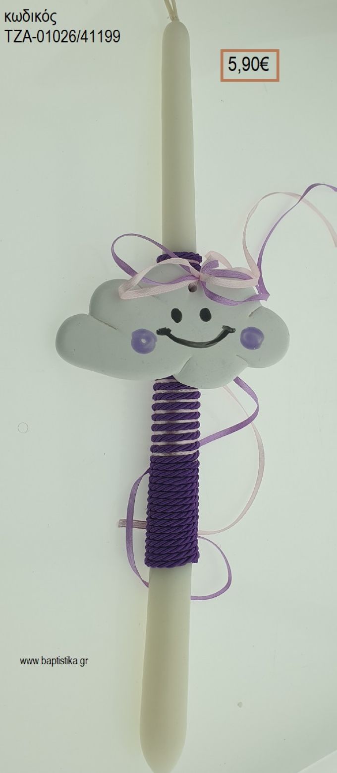 ΣΥΝΝΕΦΟ ΠΑΣΧΑΛΙΝΗ ΛΑΜΠΑΔΑ ΧΕΙΡΟΠΟΙΗΤΗ ΜΕ ΚΕΡΑΜΙΚΟ ΔΙΑΚΟΣΜΗΤΙΚΟ ΚΑΙ ΚΟΡΔΟΝΙΑ - ΚΟΡΔΕΛΕΣ ΤΖΑ-01026/41199 5.90€!!!!